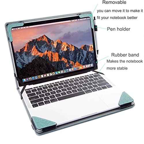 Laptop Cover Case Compatible with 15" Acer Aspire 3 A315-59/58/56/55G/54/44/42/22/23/34,Aspire 5 A515 15.6 inch Laptop Notebook Protective Sleeve PU Leather Hard Case Shell