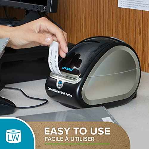 DYMO Authentic LabelWriter Return Address Labels | 25 mm x 54 mm | Self-Adhesive | Roll of 500 Easy-Peel Labels | for LabelWriter Label Makers | Made in Europe