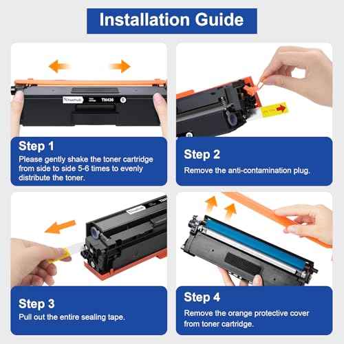 TN436 TN-436 Super High Yield Toner Cartridge Replactment for Brother TN436BK TN 436 TN433 TN431 Toner for HL-L8260CDW HL-L8360CDW HL-L9310CDW MFC-L8690CDW MFC-L8900CDW MFC-L8610CDW Printers, 2-Black