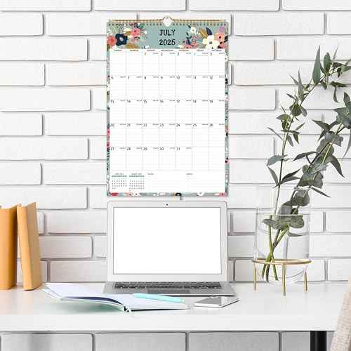 Wall Calendar 2025-2026 ? Jul.2025 - Dec.2026, Calendar 2025-2026 Wall, 18 Monthly Calendar, 12 x 17 In, 2026 Calendar with Large Blocks, Thick Paper, Holidays, To-do £¦ Notes, Great for Organizing