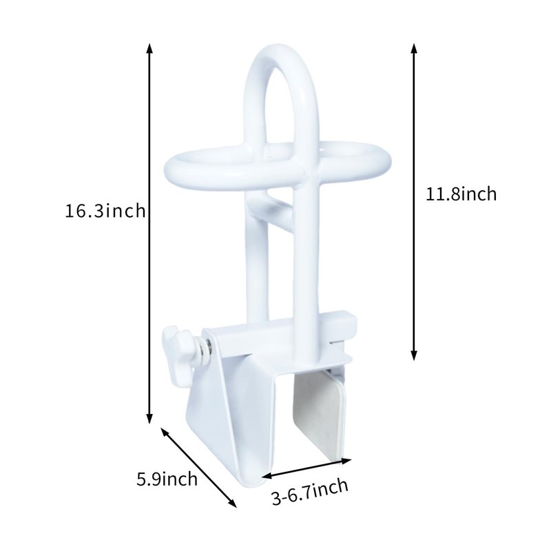 Triple Grip Adjustable Bathtub Handles for Seniors, Fits 3-Inch+ Thick Walls. Please Measure Before Purchasing Tub Grab Bars for Side of Tub, Handicap Grab Bars, Tub Handles for Elderly Balance