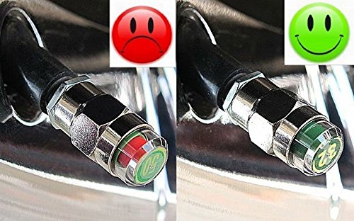 Gozens 26-80psi TPMS Tire Pressure Monitor Valve Stem Cap Tyre Sensor Indicator (26 PSI)