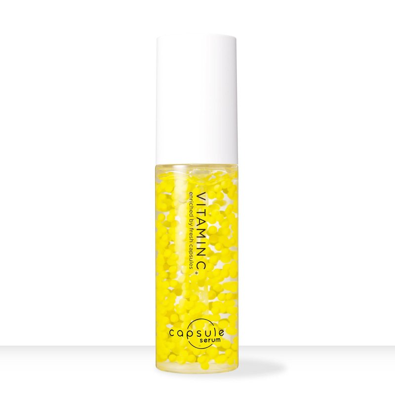 Capsule Serum with New Packaging,BEAUTY SERUM WITH VITAMIN C, V Serum, 1.0 fl oz (30 ml), Vitamin C Derivative, Concentrate, Rough, Dullness, Dry