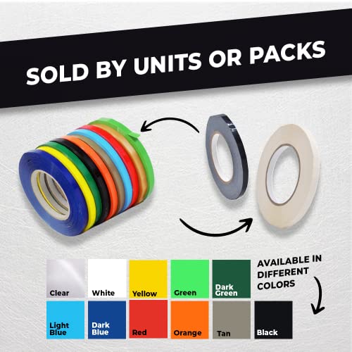 WOD White Produce Poly Bag Sealing Tape, 3/8 inch x 180 yds. (Pack of 10) for Packaging and Sealing of Meat, Gifts, or Ice Bags BSTC24PVC