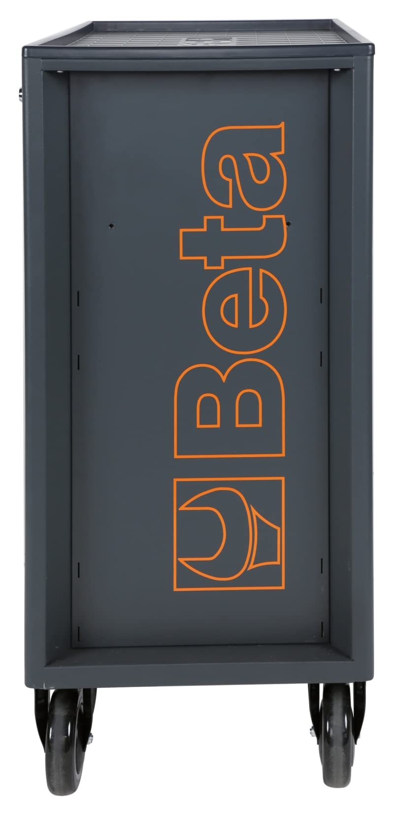 Beta RSC24 Black 8 Drawer Heavy Duty Rolling Tool Cabinet | Mobile Steel Tool Chest with Ball Bearing Slides | 1760 lbs Load Capacity | 5" Casters | Lockable Portable Toolbox | Made in Italy