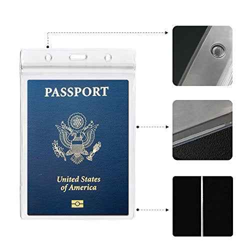 50PACK 4x6Inch Extra Large Passport Holders with Lanyards Fill for Passports,Cash, Credit Card, Plane Ticket, Receipts.by CypesCrafts