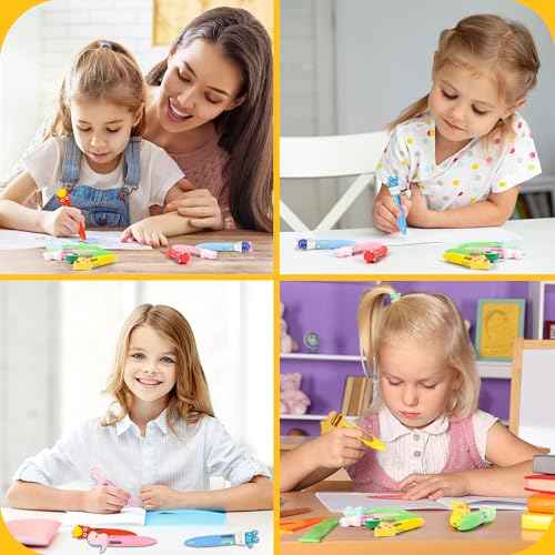 LiYiQ 100 PCS Multicolor Pen in One Fun 4-in-1 Cute Pens Bulk Kawaii Cool Ballpoint Pens for Kids Fun Gifts