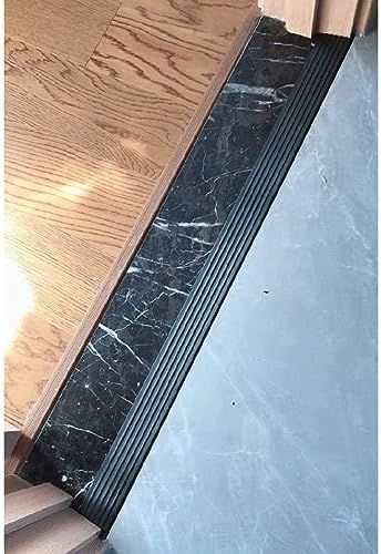 Bilaida 1.2" Rise Solid Rubber Threshold Ramp, 1500 LBS Capacity, 39" Wide Non-Slip Wheelchair Ramp for Doorway Indoor or Outdoor, Bathroom, Garage and Supermarket Entrance, Cuttable (1.2" H, 1)