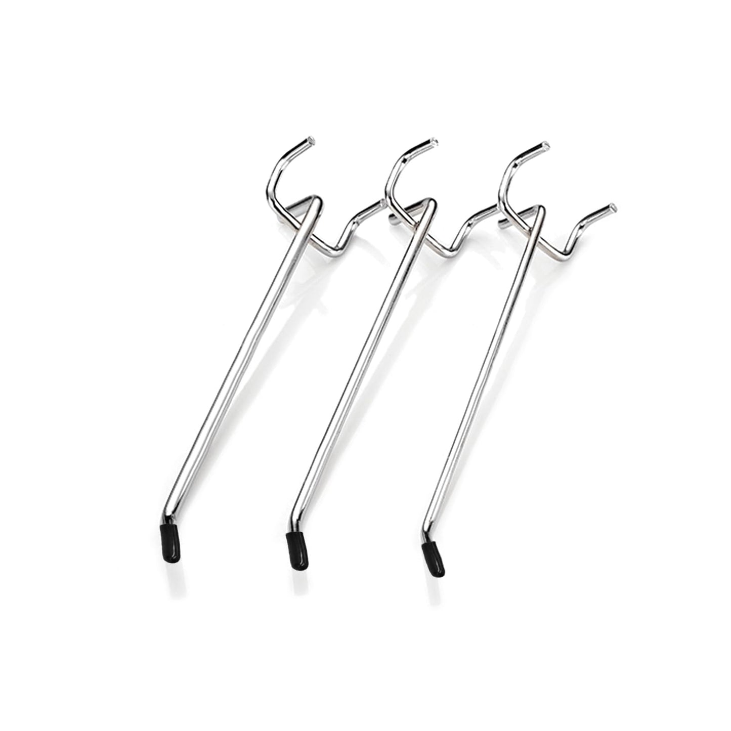 Wohegyy pegboard Hooks, 6 inch Heavy Duty Peg Board Organizer Accessories,Metal Hooks for pegboard,peg Board Hooks for Hanging for 1/4" Pegboard Hanging Tools Garage (60 Pack)"