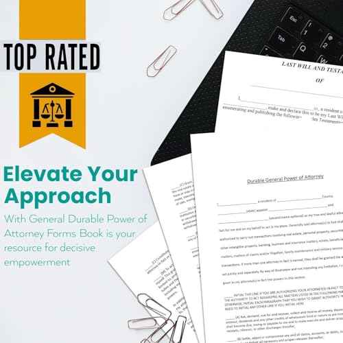 Estate Planning Kit Includes Last Will and Estate Guide, POA, Living Will and Medical POA and Detailed Instructions Live Legal Support