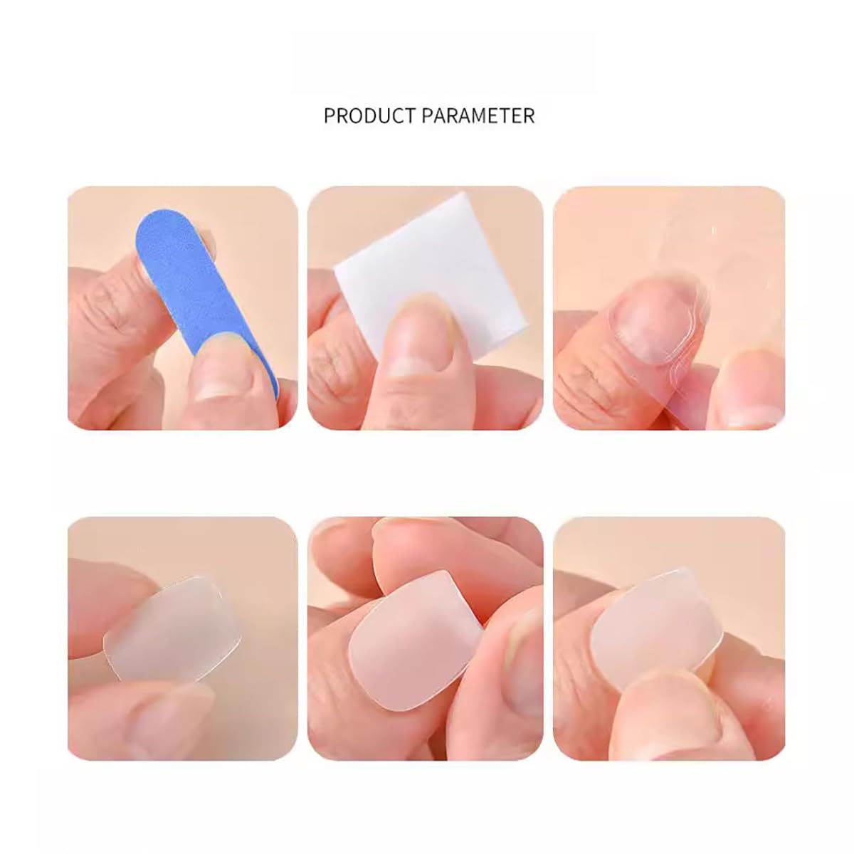 24Pcs White French Tip Press on Nails Short Square Fake Nails Glossy Design Full Cover Nude Pink Glue on Nails French Tip Acrylic False Nails Reusable Stick on Nails for Women DIY Daily Manicure Decor