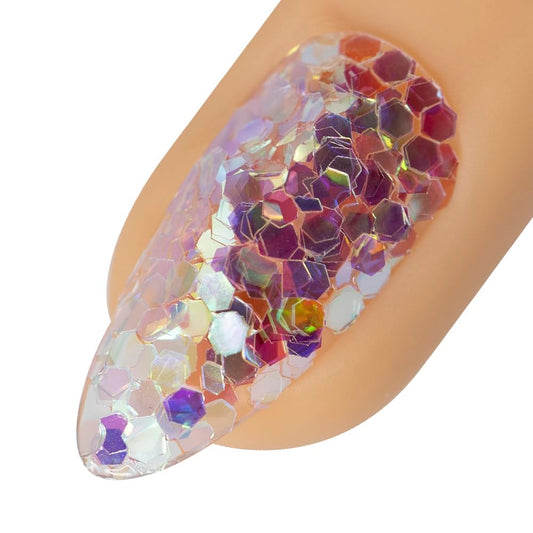Young Nails Art Glitters - Premium Loose Nail Glitter Powder for Acrylic Nails & Gel Nails, Nail Sequins, Nail Sparkles, Nail Art Powder, Fine & Chunky Glitter, Durable, Bumpin', 1 oz