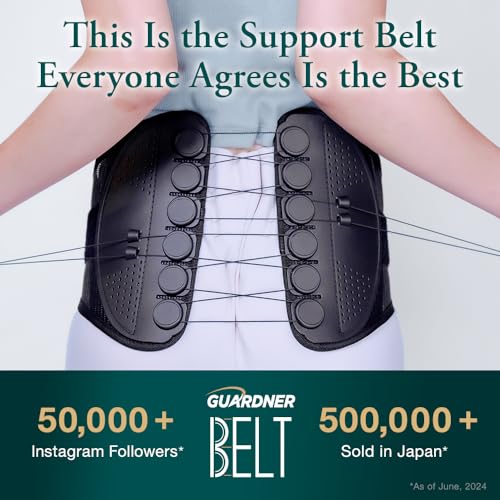 Lumbar Support Back Brace (Official) - Enhances Comfort, Breathable Design, Lower Back Belt, Posture and Spine Support (M size, 29-33 in)