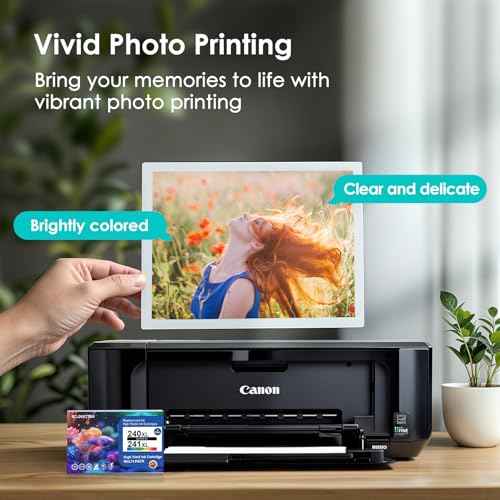 Remanufactured Ink Cartridge Replacement for Canon 240XL 241XL Combo Pack PG240 CL241 for PIXMA MG3620 TS5120 MG3520 MG3220 MG2120 MG4220 MX392 MX452 MX522 Printer (Black Color, 2 Pack)