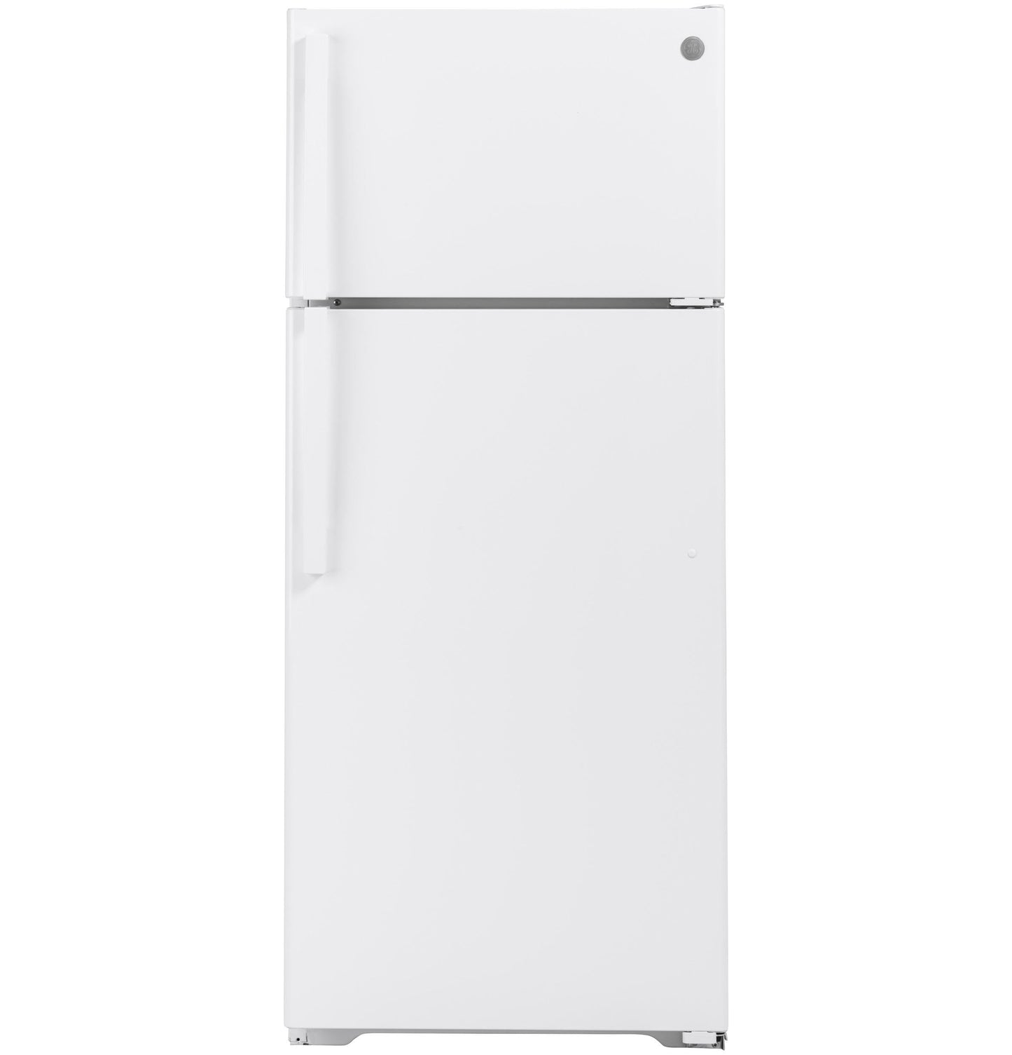 GE GTS18HGNRWW 28 Inch Top Freezer Refrigerator with 17.5 Cu. Ft. Capacity, Reversible Hinges, Gallon Door Shelves, Adjustable Glass Shelves, Frost Free
