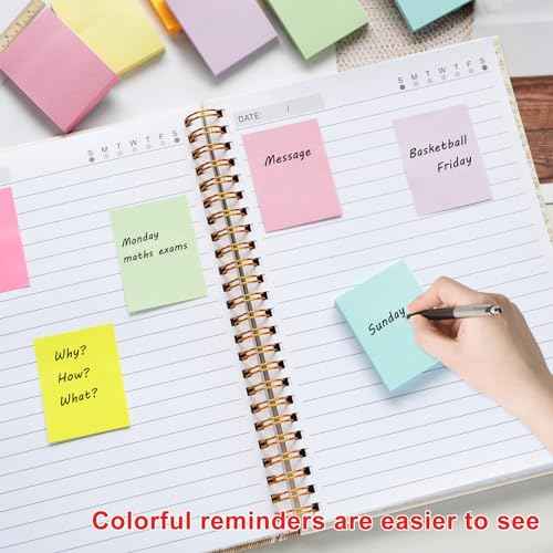 36 Pack Sticky Notes 1.5x2 in Post, 2160 Sheets Post Small Self Sticky Notes Pad Its, 9 Pastel Color Mini Sticky Notes for Office, Home, School, Meeting