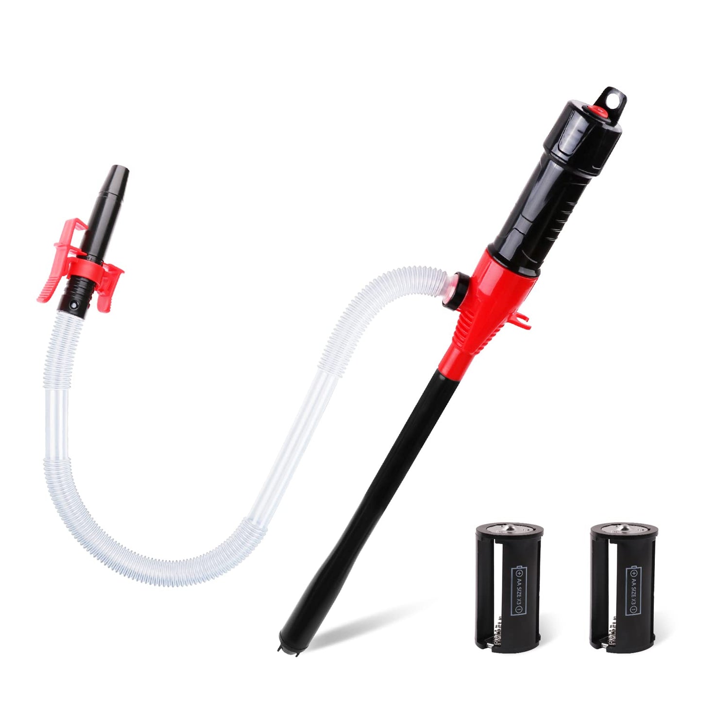 SEDY Electric Hand Pump, Portable Battery Powered Transfer Pump, Multi-Use Siphon Liquid Extractor for Gasoline, Diesel, Fuel, and Water Transfer