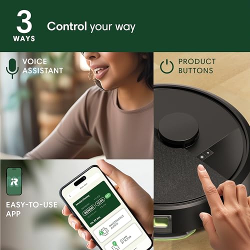 iRobot Roomba 105 Combo Robot Vacuum & Mop with AutoEmpty Dock - Self-Empties for 75 Days, Intense Power-Lifting Suction, LiDAR Navigation, Multiple Cleaning Modes, Avoids Mopping Carpet