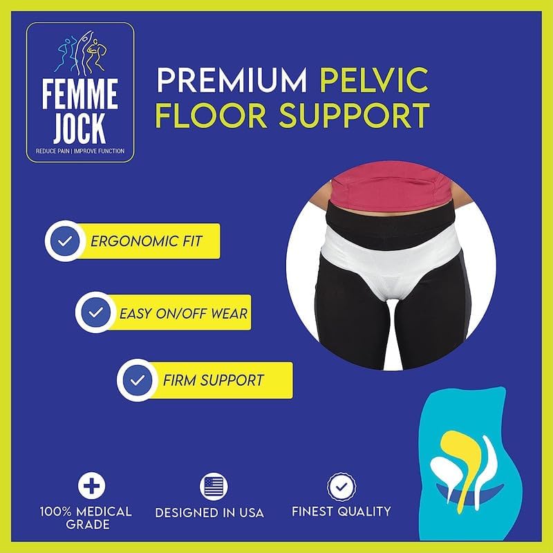 Women’s Pelvic Orthotic Support Belt ― Uterus Girdle for Prolapsed Bladder | Vulvar Varicosities | Postpartum Recovery | Dysfunction Pain Relief - High Waist (Black - X large)