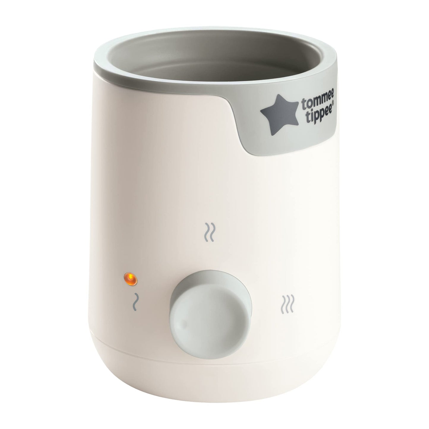 Tommee Tippee Easiwarm Bottle Warmer, Warms Breast Milk and Formula Bottles to Body Temperature in Minutes, Automatic Timer, One-Dial Operation, White