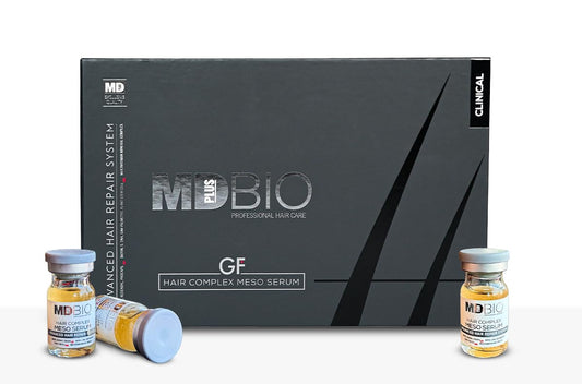 MD PLUS BIO Clinical Hair Regrowth Meso Complex Serum Kit - Strengthens Hair Roots and Promotes Hair Regrowth - Serum Set for Stronger, Thicker & Longer Hair - 10 Pcs 6 ml Vials