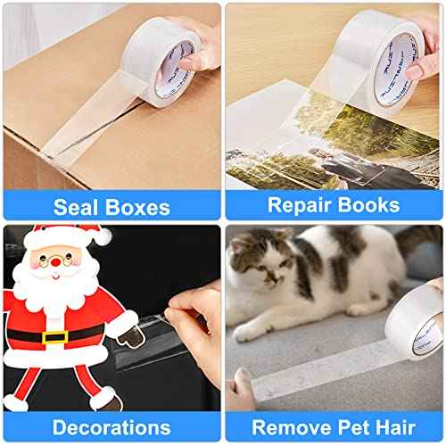 JARLINK Clear Packing Tape (18 Rolls), Heavy Duty Packaging Tape for Shipping Packaging Moving Sealing, 3.2mil Thick, 1.88 inches Wide, 60 Yards Per Roll, 1080 Total Yards