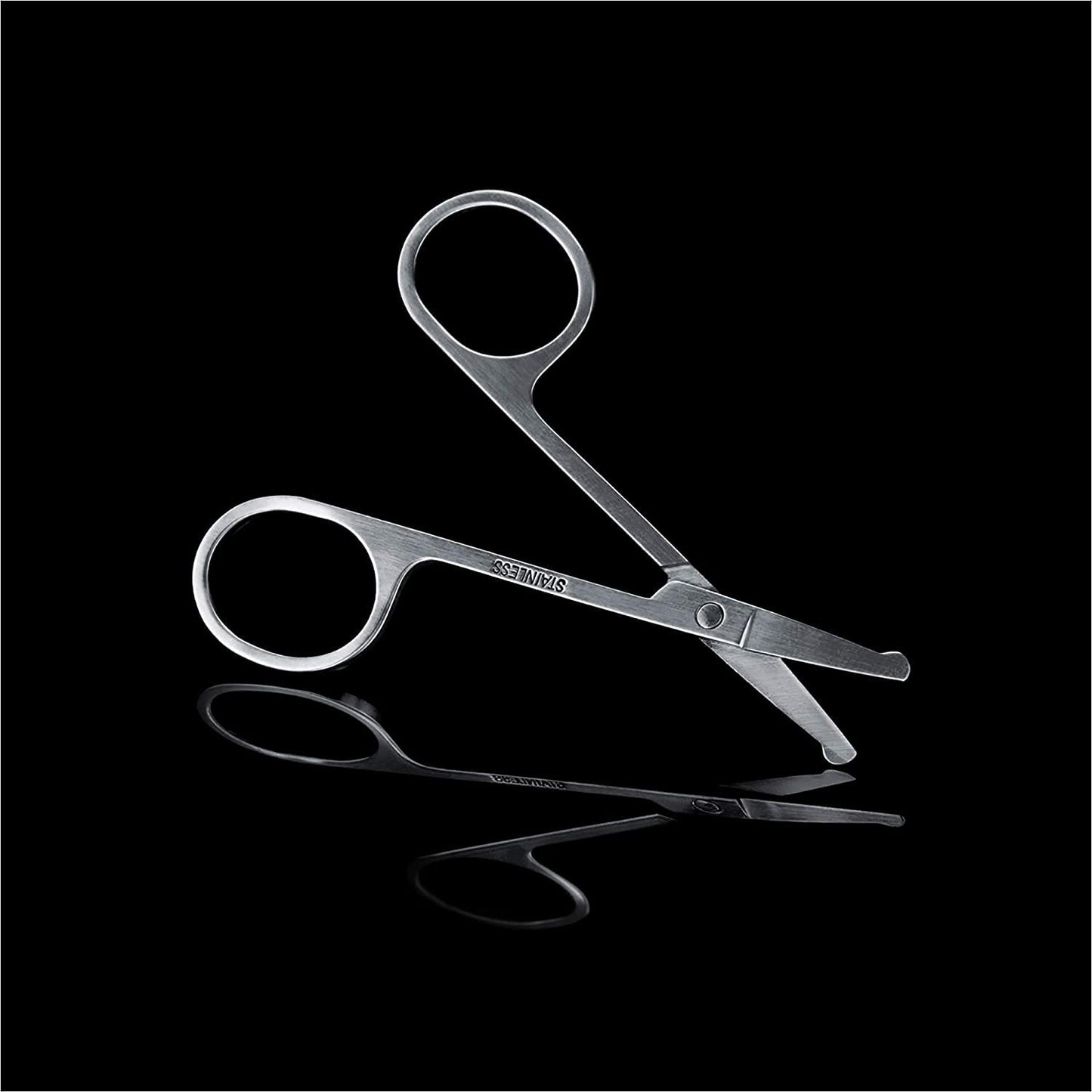 MANSCAPED® Shears 2.0 Tempered Stainless Steel Men's Nail Kit, Fingernail Clippers, Safety Scissors, Tweezers and Nail File, Travel Manicure Pedicure Set, 4-Piece Luxury Grooming Kit with Compact Case