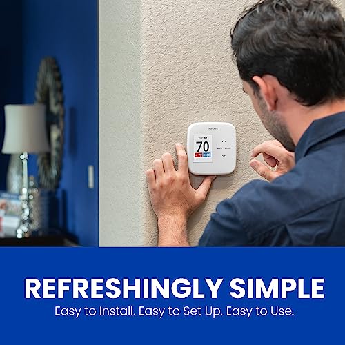 AprilAire S86WMUPR Wi-Fi Programmable Thermostat, Multi-Stage Universal with IAQ Control, 2H/2C Heat/Cool Stages or 4H/2C Heat Pump Stages