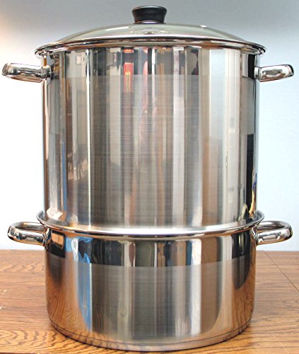 Uzbek 5 Tier / Level 20 qt. 18/10 Stainless Steel Steamer, Cooker, Warmer for Dumplings, Mantovarka, Manti