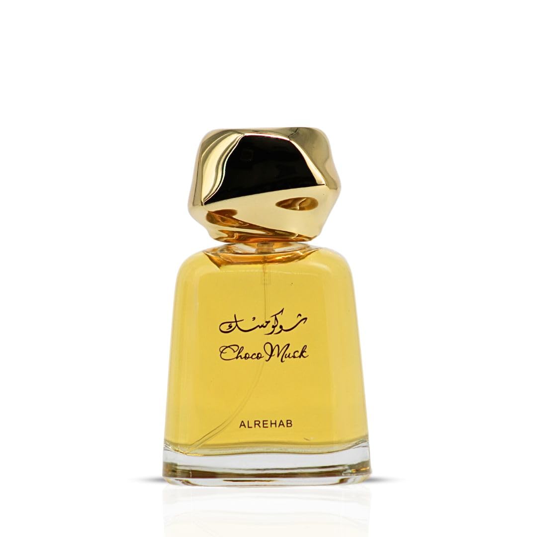 Al-Rehab Choco Musk Eau de Parfum for Women & Men - 100ml (3.4 oz) | Warm Spicy Gourmand Perfume with Chocolate, Vanilla & Amber | Sweet, Musky & Addictive | Long-Lasting Arabian Cocoa Fragrance