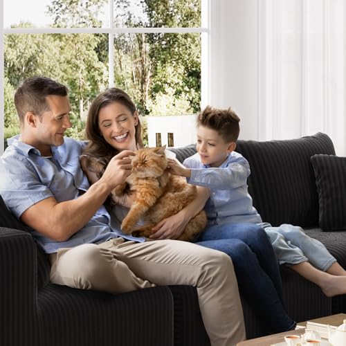 Novilla 141" Modular Sectional Sofa, Modern Cloud Sectional Couch with Smarts Coil® Support, U-Shape Boneless Couch for Living Room Apartments Bedroom, No Assembly Required (4 Seater + 4 Ottoman)