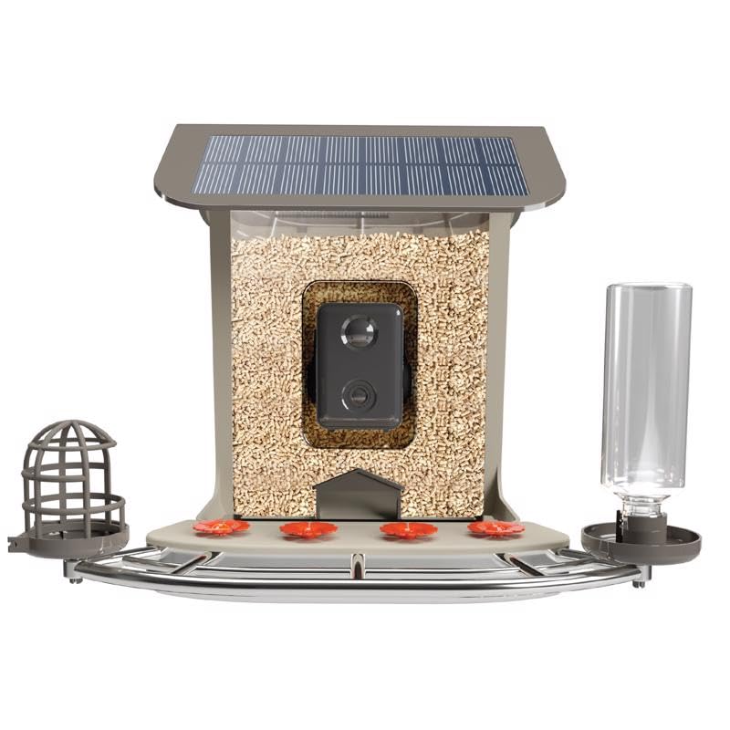 Feit Bird Genius Smart Feeder Wild Bird 2.5 L Plastic Bird Feeder 1 Ports