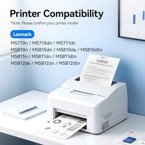 52D1000 Black Toner Cartridge with Chip 1-Pack Replacement Compatible with Lexmark MS710n MS710dn MS711dn MS810n MS810dn MS810de MS810dtn MS811n MS811dn MS811dtn MS812de MS812dn MS812dtn Laser Printer