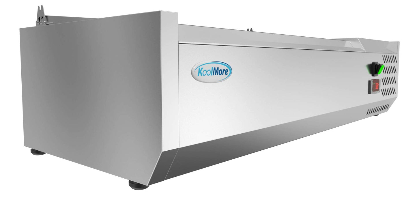 KoolMore SCDC-3P-SG Commercial-Refrigerator, 40 Inch, Silver