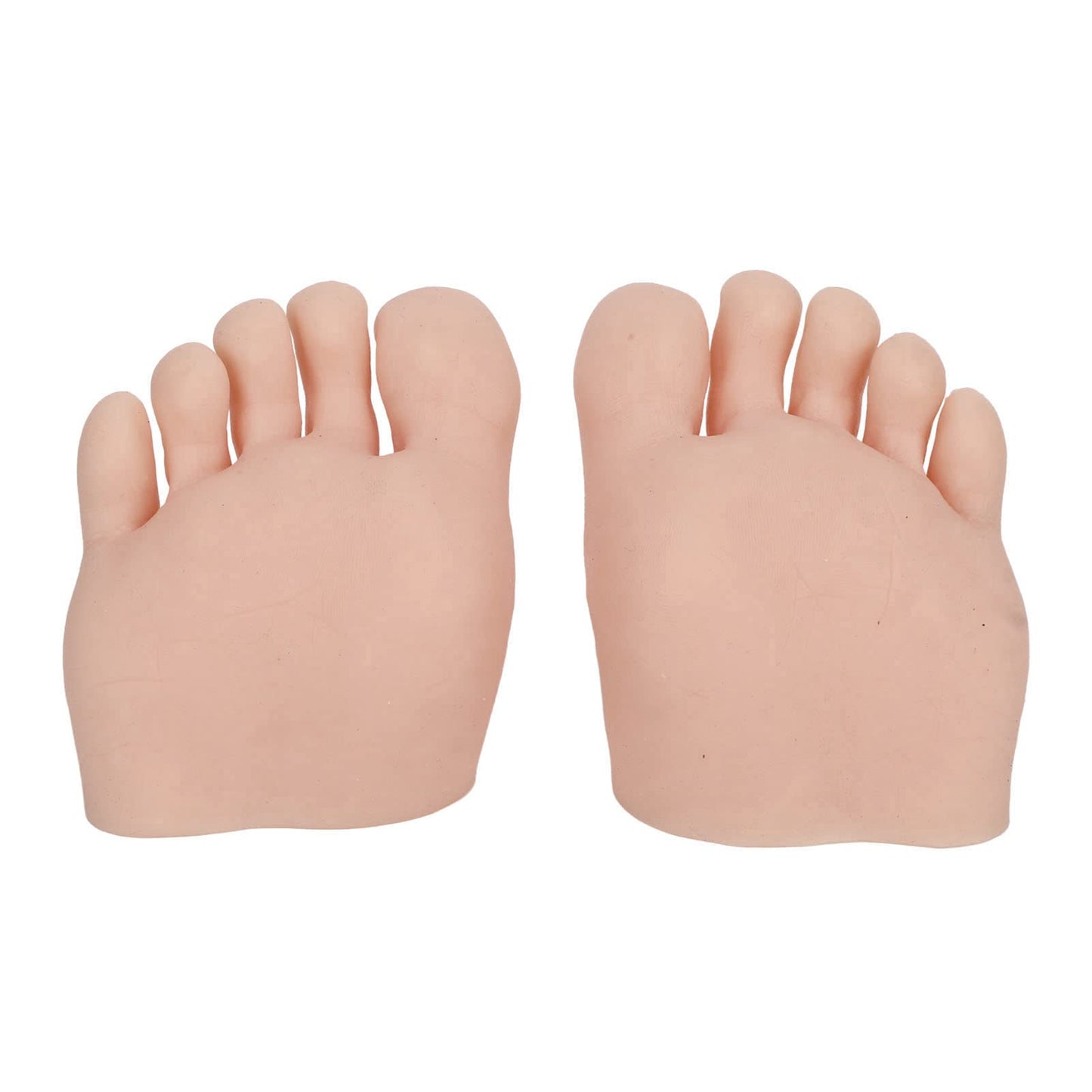 Fayelume 1 Pair Fake Foot, Silicone Feet, Nail Art Training Foot, Silicone Practice Feet Model, for Pedicure, Toe Nail Art, Acrylic Nails