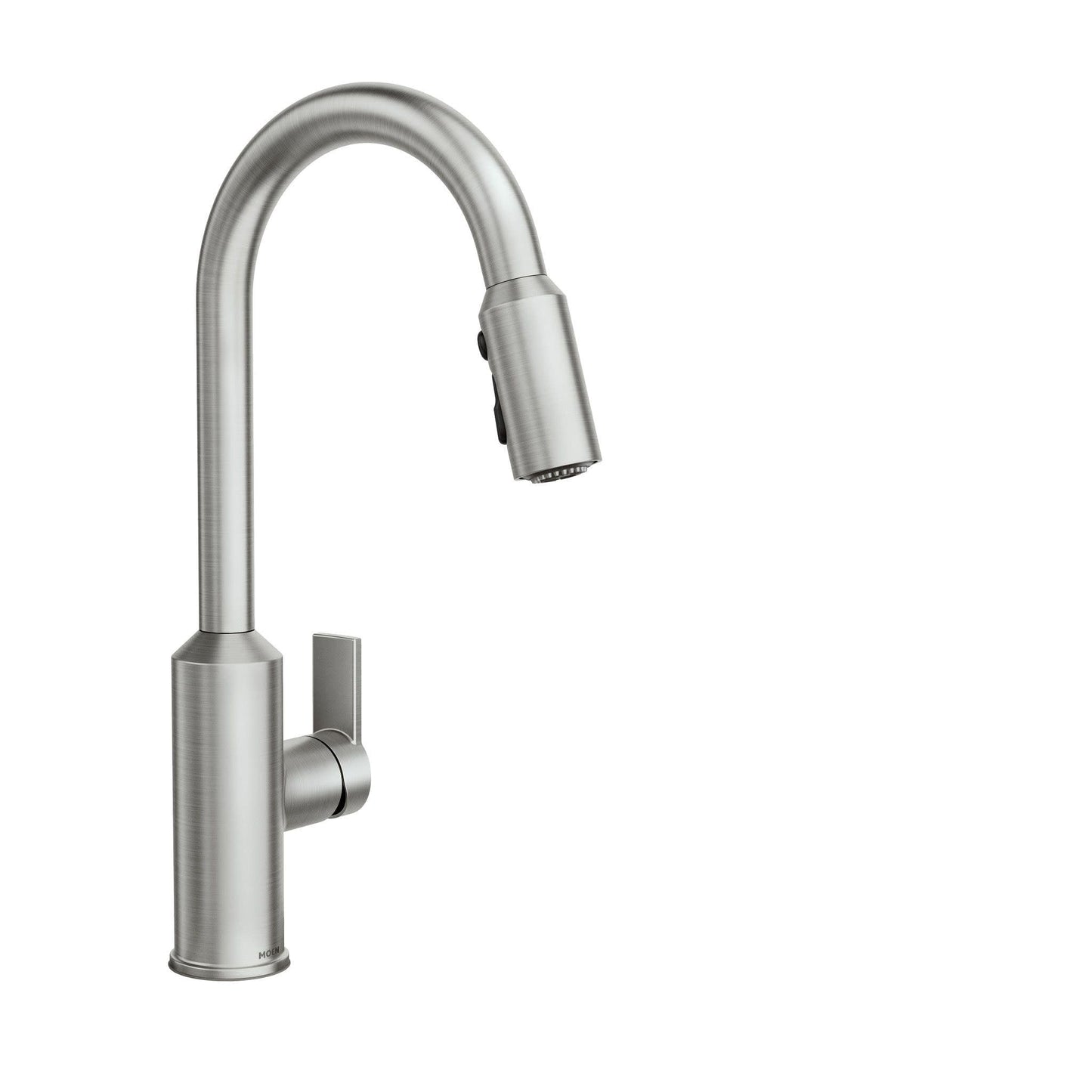 Moen Meena One Handle Kitchen Faucet with Pull Down Sprayer, High Arc Kitchen Sink Faucet Featuring Reflex System and Duralock Quick Connect, Spot Resist Stainless, 87270SRS