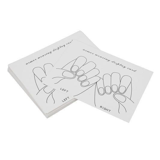 Nail Tips Display Card, Nail Art Color Showing Card, Finished Fake Nails Display Card, Finger Manicure Display Card, Nail Gel Polish Display, Hand Model Manicure