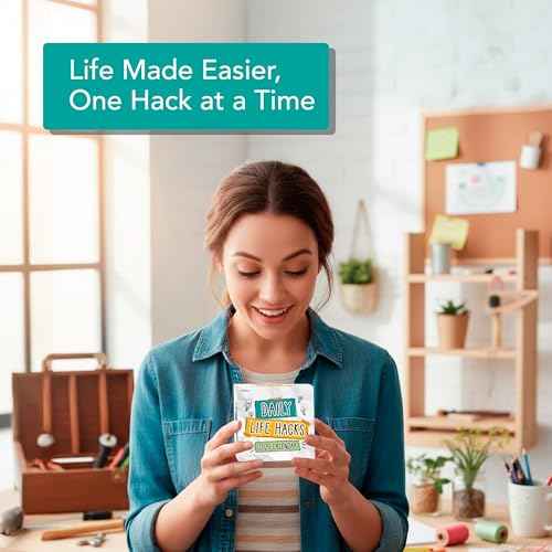 2026 Daily Life Hacks Desktop Calendar | Day To Day Tear Off Calendar with 365 Interesting Hacks & Facts for Everyday of the Year, Fun Box Calendar Gift For Men or Women, Christmas Stocking Stuffer Gift for Home or Office