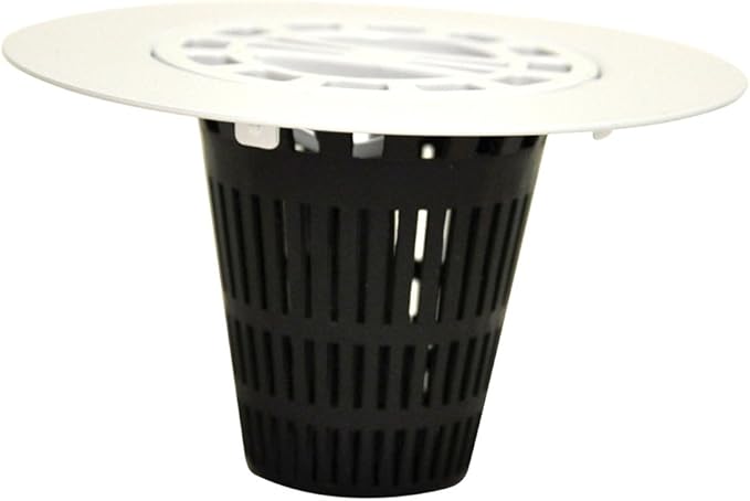 DANCO Hair Catcher for Stand-Alone Shower Drain Cover | 3-inch Shower Drain Openings | Strainer Snare | White (10533)