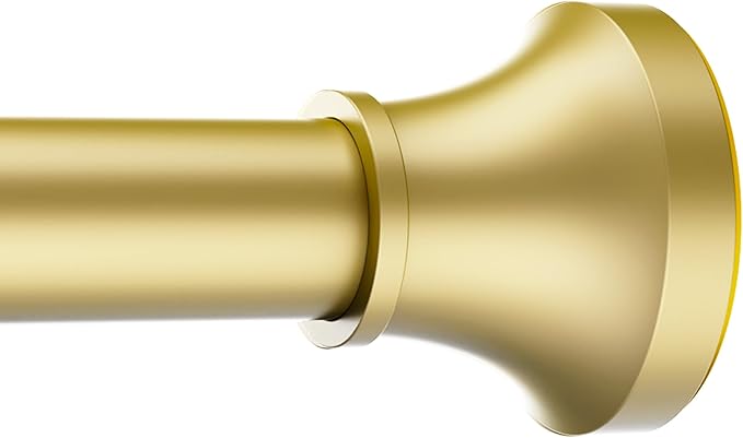 STARLATTA Adjustable Shower Curtain Rod 31-104 Inch, Never Rust Stainless Steel Gold Tension Rod, 1" Heavy Duty No-Drill for Bathroom, Kitchen & Closet