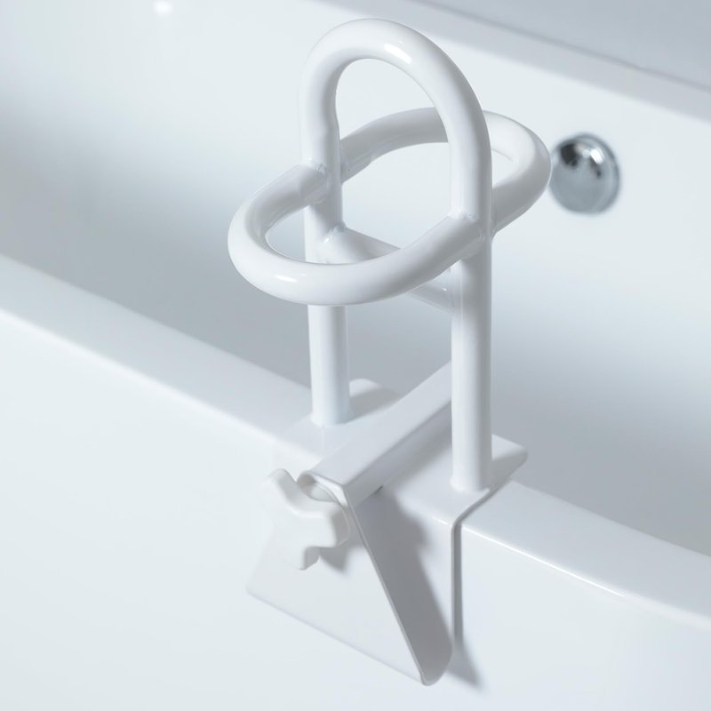 Triple Grip Adjustable Bathtub Handles for Seniors, Fits 3-Inch+ Thick Walls. Please Measure Before Purchasing Tub Grab Bars for Side of Tub, Handicap Grab Bars, Tub Handles for Elderly Balance