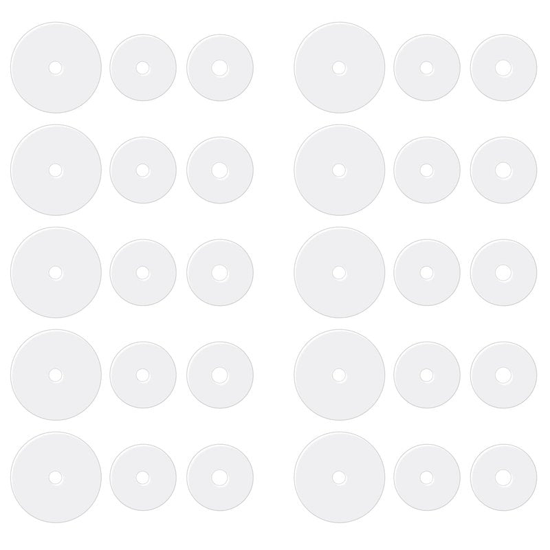Giantree 30Pcs Clear Piercing Disc, Silicone Perforated Disc for Piercing Bump, 7/9 mm Earring Supports for Keloids Healing Pads Belly Button Piercing Kit Nose Piercing Bump Treatment(30pcs)
