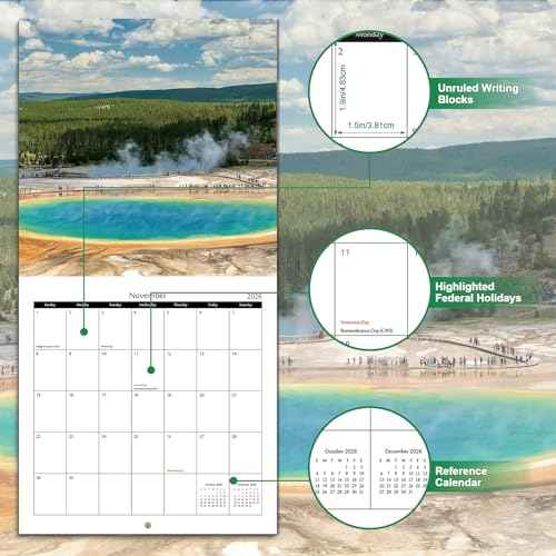 2026 Wall Calendar - Calendar 2026: January 2026 - December 2026, 12" x 24" (Opened), Full Page Monthly View, Thick & Sturdy Paper for Gift, Perfect Calendar Organizing & Planning