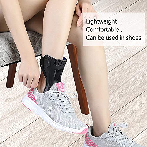 Drop Foot Brace Orthosis AFO AFOs Ankle Brace Support With Comfortable Inflatable Airbag for Hemiplegia Stroke Shoes Walking (Left foot, Small)