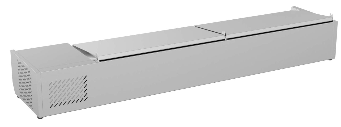 KoolMore SCDC-8P-SSL Commercial-Refrigerator, 71 Inch, Silver