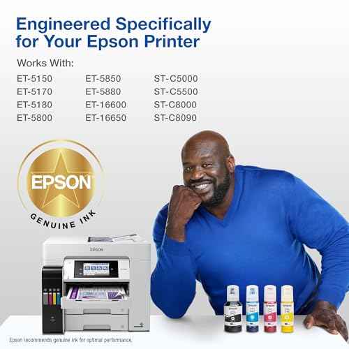 Epson 542 EcoTank Ink Ultra-high Capacity Bottle Magenta (T542320-S) Works with EcoTank Pro ET-5150, ET-5170, ET-5180, ET-5800, ET-5850, ET-5880, ET-16600, ET-16650