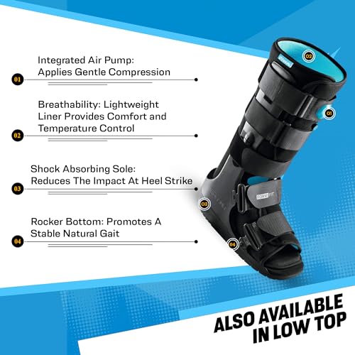 Ossur Formfit Walker Boot with Air - Medical Grade Walking Boot for Broken Foot, Sprained Ankle & Stable Fractures | Breathable Walker Boot for Strains, Sprains & Immobilization (Low Top/X-Small)