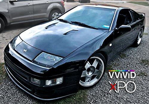 VViViD Full Car Wrap Bundle Gloss Black (50ft x 5ft) and Hex Holographic Chrome (3ft x 5ft) - M0