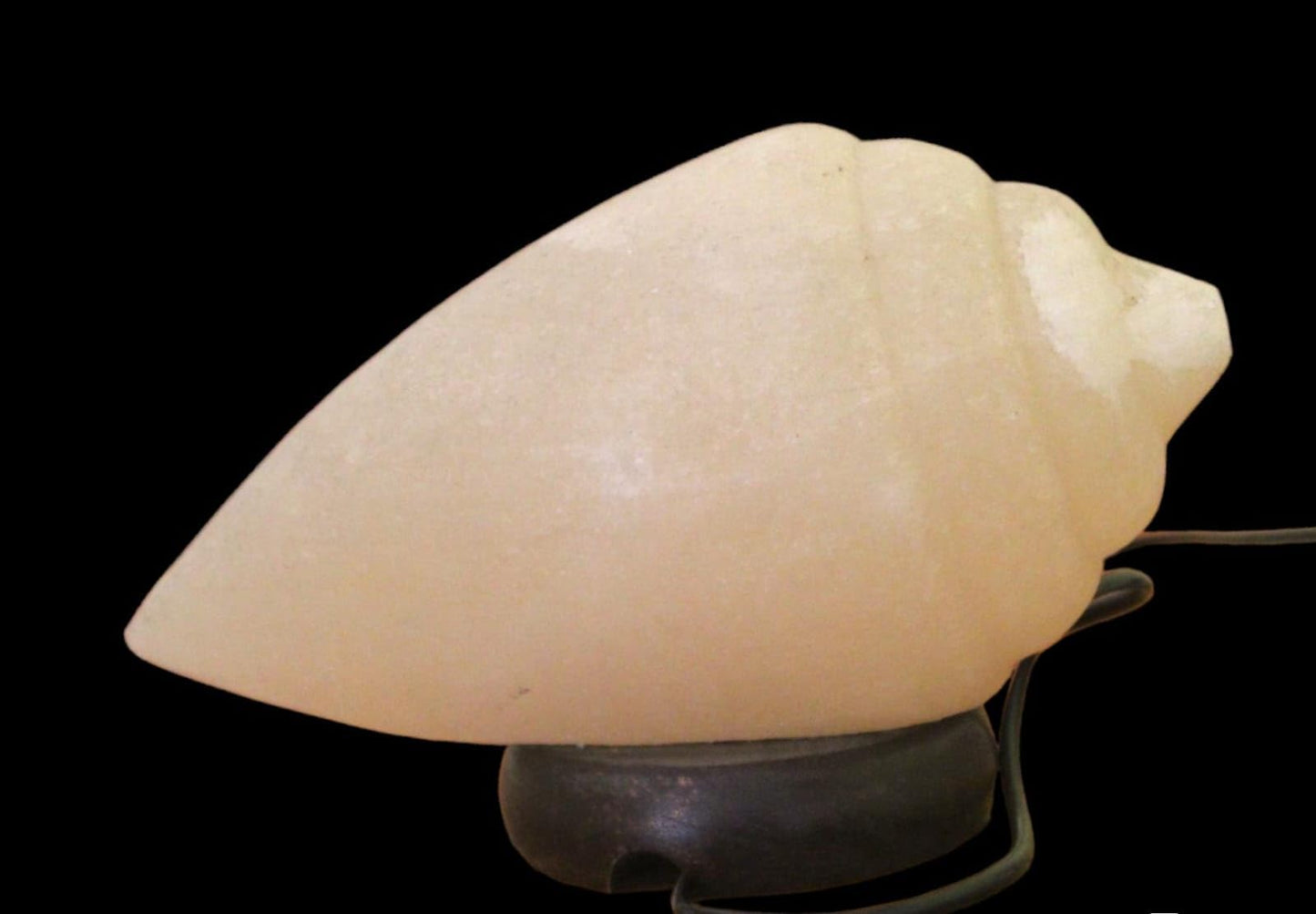Kirit Gemstones Himalayan Rock Salt Lamp with Wooden Base Crystal Himalayan Salt Lamp Original for Positive Energy Household Bedroom Hall Table Home Decor