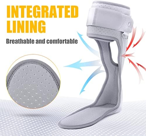 AFO Foot Drop Brace Ankle Foot Orthosis Medical Afo Walking with Shoes for Stroke Hemiplegia (Large-Right)